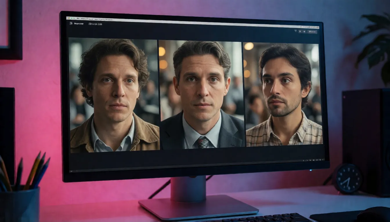 Tres fotogramas de vídeo uno junto a otro en un monitor de edición, comparando Kling VIDEO 2.6 con modelos de vídeo con IA más recientes
